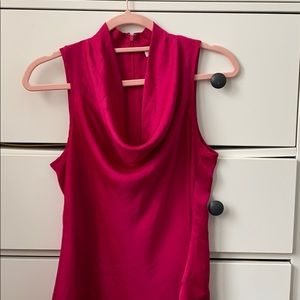 Beautiful pink cowl neck flowy top size small